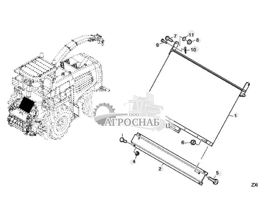 CURTAIN FOR CUTTER HEAD  KERNEL PROCESSOR 